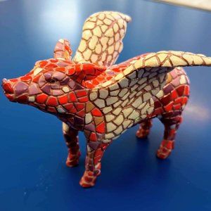 Mosaic Flying Pig